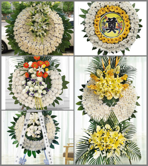 湖南永州道县上关街道车岗村花圈速递